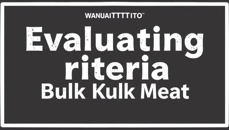 evaluating criteria bulk canned meat kdarchitects
